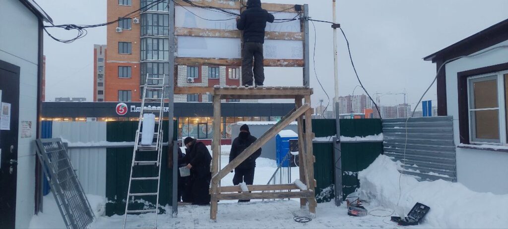 РАБОТЫ В ХРАМЕ В ПРЕДДВЕРИ СВЕТЛОГО РОЖДЕСТВА