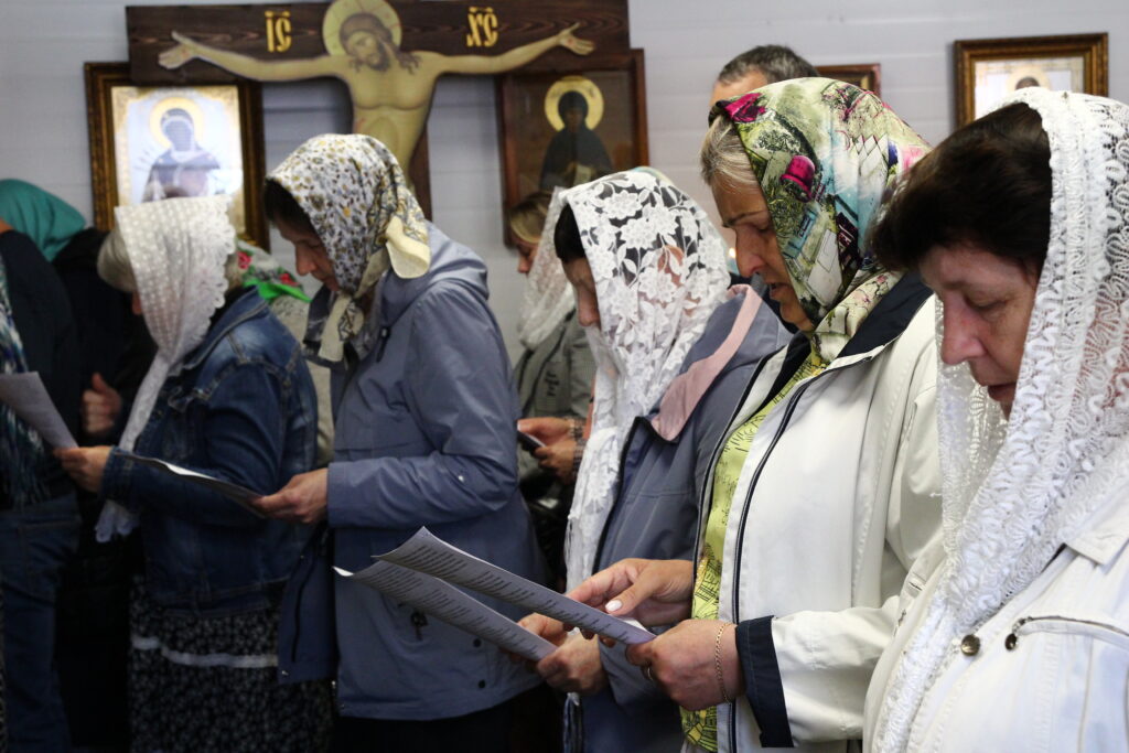 Божественная литургия в день Пятидесятницы.