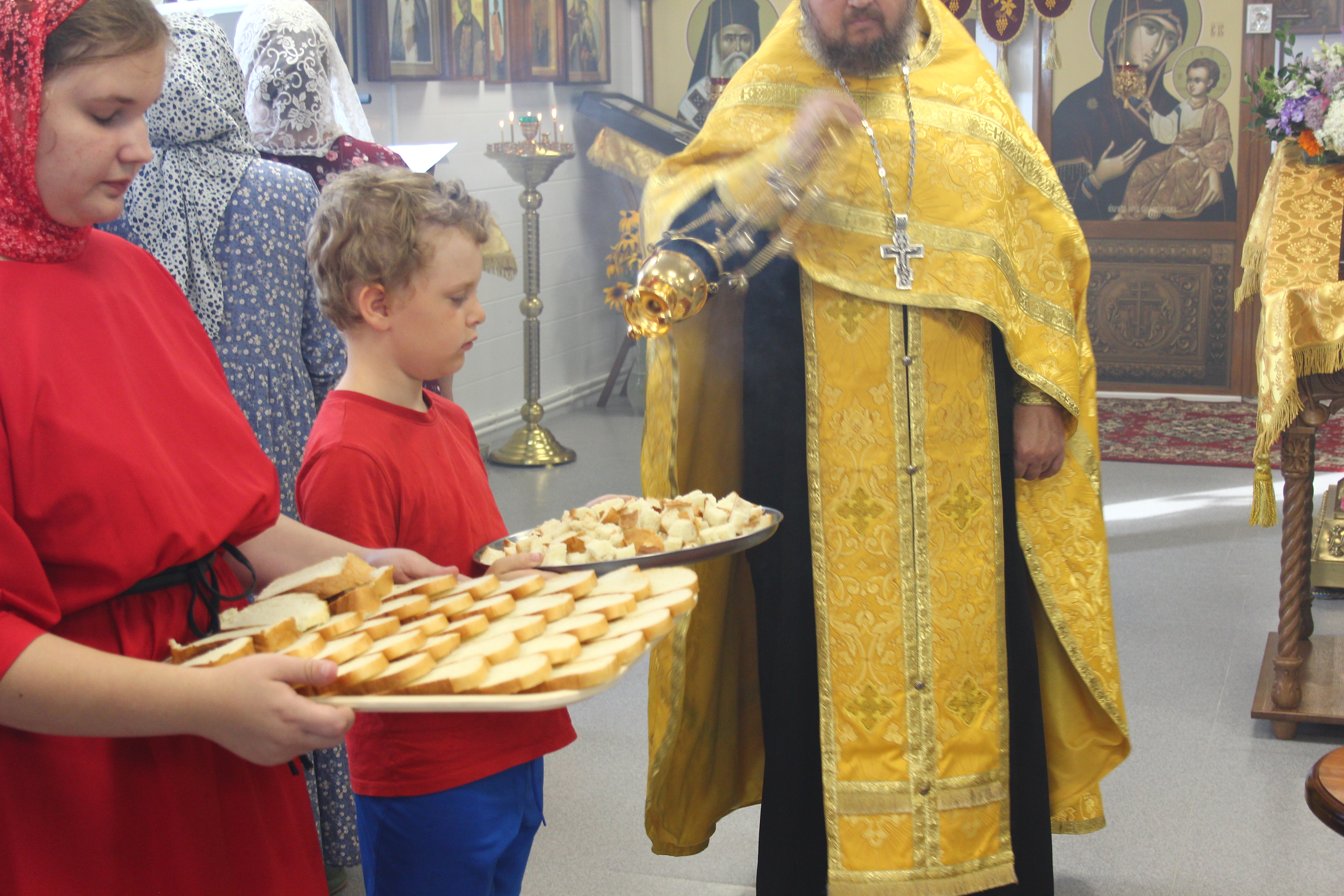 Всенощное бдение в день памяти святых отцов шести Вселенских Соборов.